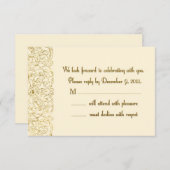 カスタム返信Shelley 出欠カード (正面/裏面)