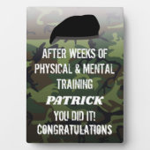 カスタム迷彩柄パレードアウト フォトプラーク (正面)