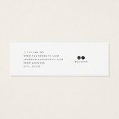 カスタム追加ロゴイヤリングジュエリー表示カード (裏面)