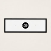 カスタム追加ロゴイヤリングジュエリー表示カード (正面)