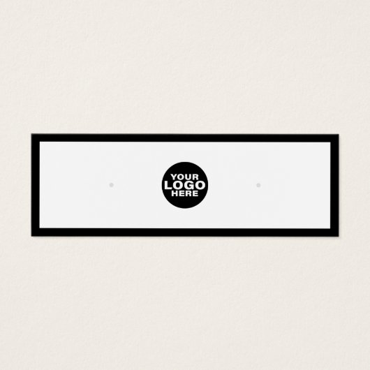 カスタム追加ロゴイヤリングジュエリー表示カード (正面)