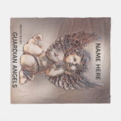 カスタム追加名Cherub Angel Blanket フリースブランケット (正面(横))