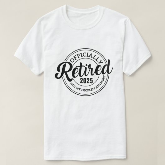 カスタム退職お好きなテキストを入力/オリジナル作成 Tシャツ (デザイン正面)