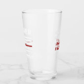 カスタム退職したファイヤー薄い赤い線ギフト タンブラーグラス (左)