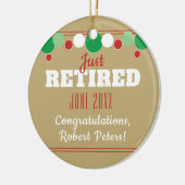 カスタム退職オーナメント セラミックオーナメント (左)