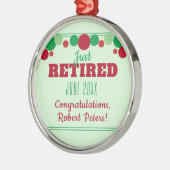 カスタム退職オーナメント メタルオーナメント (左)