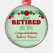 カスタム退職オーナメント メタルオーナメント (正面)