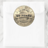 カスタム退職ステッカー ラウンドシール (バッグ)