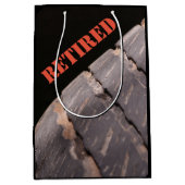 カスタム退職抱き枕 ミディアムペーパーバッグ (正面)