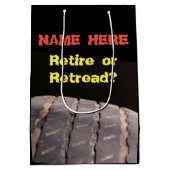 カスタム退職抱き枕 ミディアムペーパーバッグ (裏面)