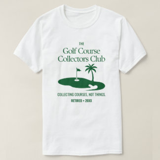 カスタム退職祝い品 ゴルフコース コレクターズクラブ Tシャツ
