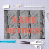 カスタム退職金ラップティッシュ 薄葉紙 (クラフト)