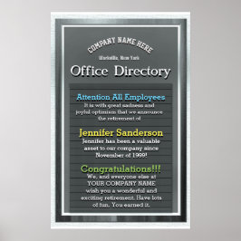 カスタム退職金 ポスター