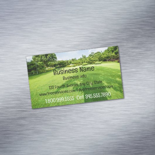 カスタム造園ローンガーデン気に マグネット名刺 (インサイチュ)