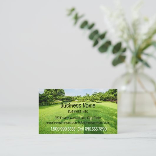 カスタム造園ローンガーデン気に 名刺 (スタンド正面)