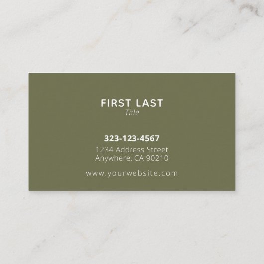 カスタム造園芝生気に名刺 名刺 (裏面)