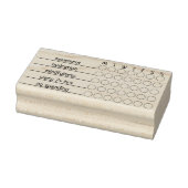 カスタム週間習慣トラッカー｜3" x 1.5" ジャーナル ラバースタンプ (スタンプ)