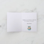 カスタム遊のビーチハッピーバースデー カード (内部)