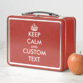 カスタム運保2000年10月20日にRed Metal Lunchbox メタルランチボックス (インサイチュ)