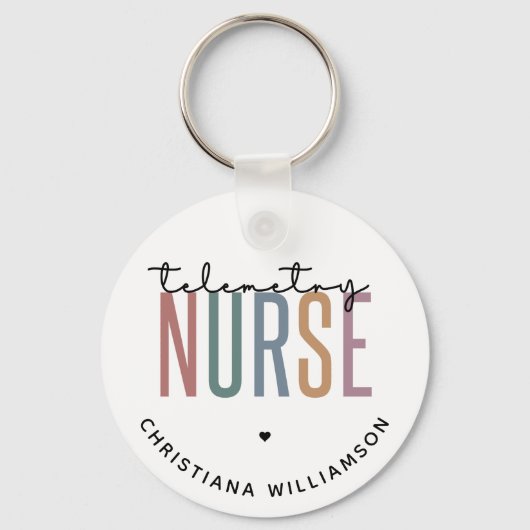 カスタム遠隔測定ナース遠隔測定の看護ギフト キーホルダー (正面)