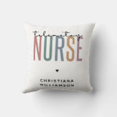 カスタム遠隔測定ナース遠隔測定の看護ギフト クッション (裏面)