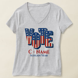 カスタム選パーソナライズされた選投票 Tシャツ