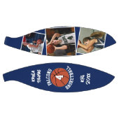 カスタム選手の写真、ナンバーズ、チームのネイビーブルー バスケットボール (パネル)