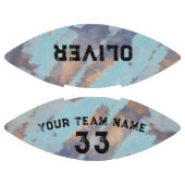 カスタム選手の名前と番号チームの水色 アメリカンフットボール (パネル)