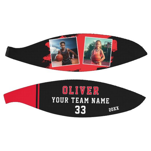 カスタム選手の名前番号チーム2の写真 バスケットボール (パネル)