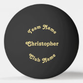 カスタム選手チームクラブネーム卓球ビール 卓球ボール (正面)