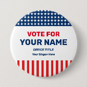 カスタム選挙運動旗のボタン 缶バッジ (正面)