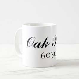 カスタム郵便番号の変更 コーヒーマグカップ
