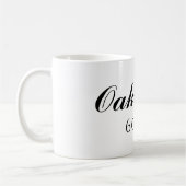 カスタム郵便番号の変更 コーヒーマグカップ (左)