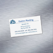 カスタム配管工事請負業者 マグネット名刺 (インサイチュ)