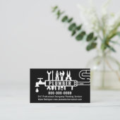 カスタム配管工 名刺 (スタンド正面)