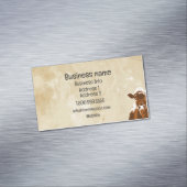 カスタム酪農の牛または牛オーガニック肉 マグネット名刺 (インサイチュ)