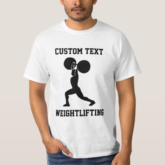カスタム重量挙げ Tシャツ (正面)