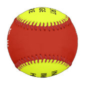 カスタム野球のテンプレートが自分で作る 野球ボール (裏面)