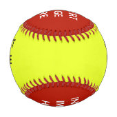 カスタム野球のテンプレートが自分で作る 野球ボール (正面)