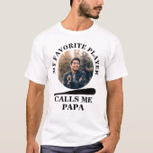 カスタム野球の形状写真お気に入りの野球 Tシャツ (正面)