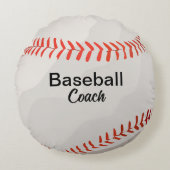 カスタム野球コーチキープサケ ラウンドクッション (正面)