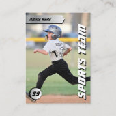 カスタム野球トレーディングカード野球シールドカード コーリングカード (裏面)