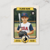 カスタム野球トレーディングカード、ヴィンテージプレーヤカード コーリングカード (正面)