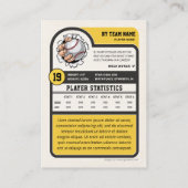 カスタム野球トレーディングカード、ヴィンテージプレーヤカード コーリングカード (裏面)