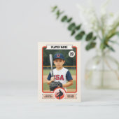 カスタム野球トレーディングカード、ヴィンテージプレーヤカード コーリングカード (スタンド正面)