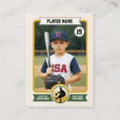 カスタム野球トレーディングカード、ヴィンテージプレーヤカード コーリングカード (正面)