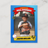 カスタム野球トレーディングカード、漫画野球カード コーリングカード (正面)