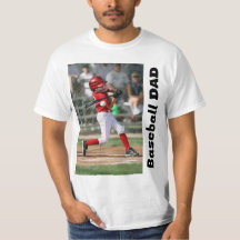 カスタム野球パパTシャツ