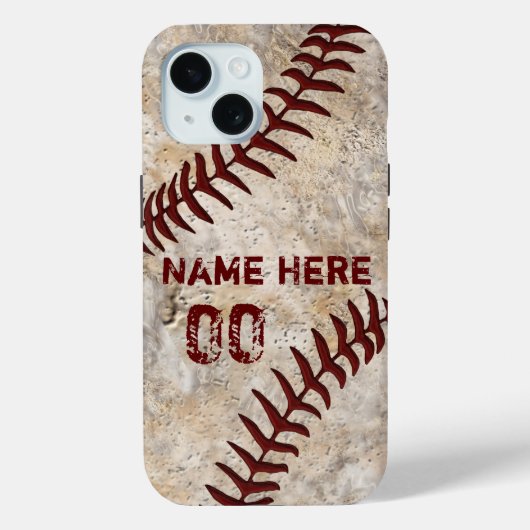 カスタム野球用電話ケース、最新を古い方へ Case-Mate iPhoneケース (裏面)