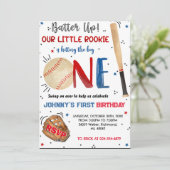 カスタム野球誕生会の招待状 招待状 (スタンド正面)